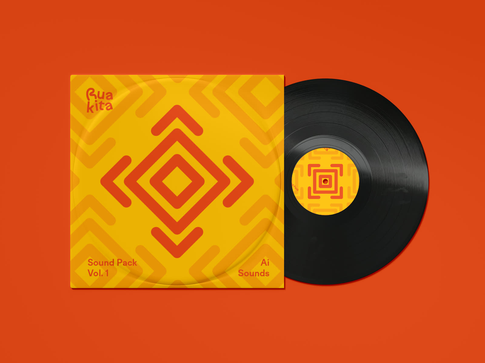 Sound Pack Vol. 1 — Ai Sounds, yellow sleeve on orange